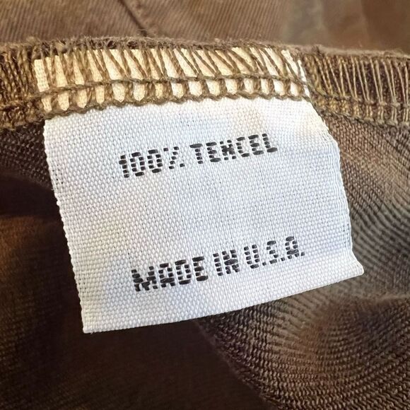 Bryn Walker Tencel Button Down Lagenlook Tunic Jacket Shirt Shacket Size L - Picture 7 of 8